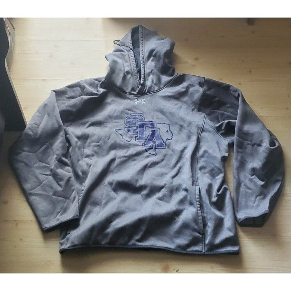 Under Armour SFA Stephen F. Austin Long Sleeve Purple Hoodie Men's Sz 2XL